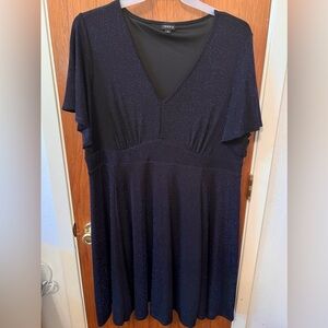 TORRID Blue Sparkly Dress Size 3